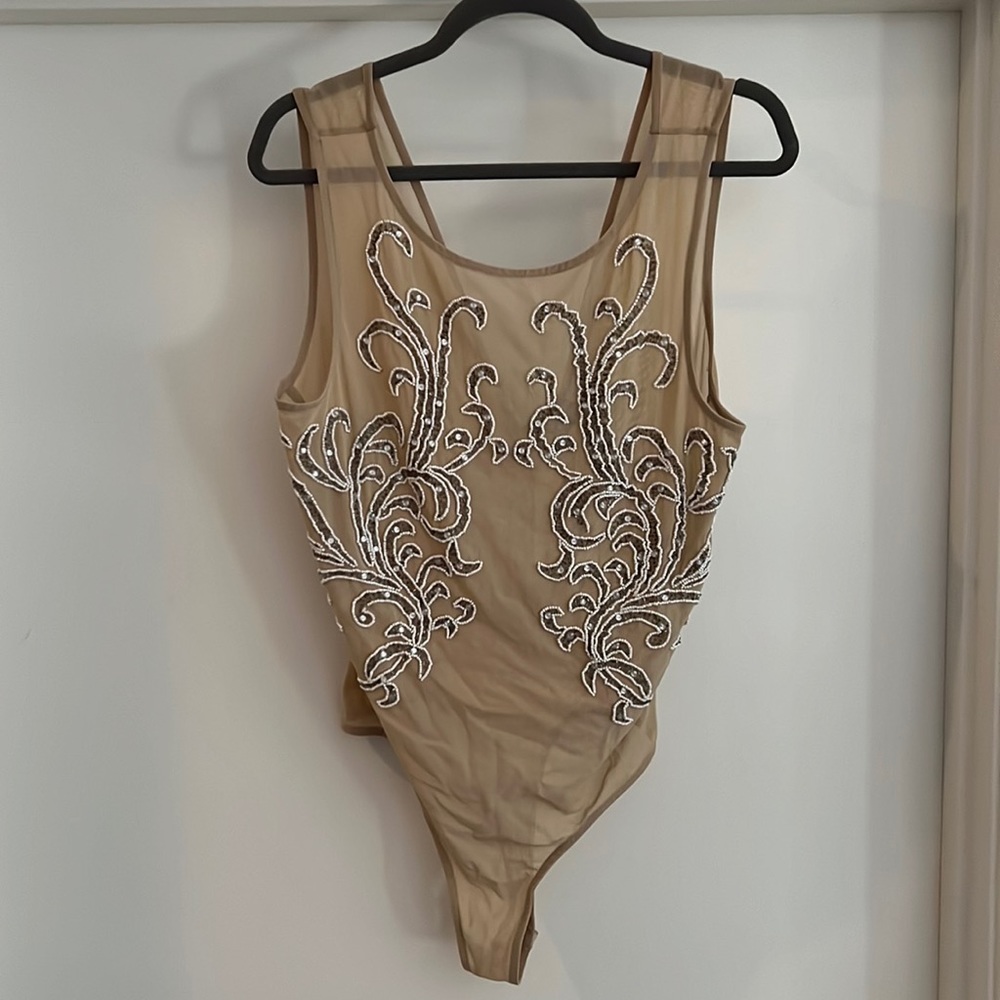 Sheer Beaded ASOS Bodysuit